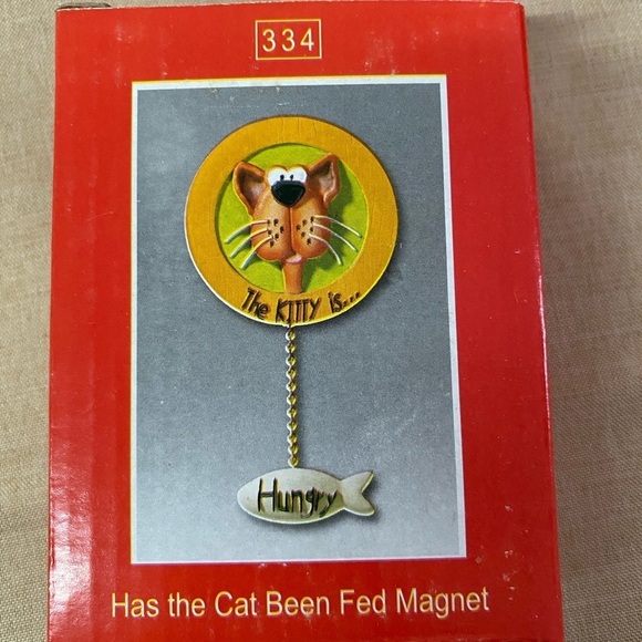 Red Apple Collection Has the Cat been Fed Magnet (AF) - Picture 7 of 7